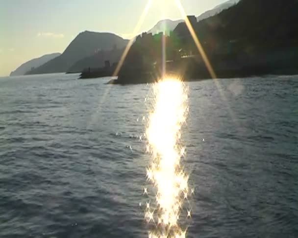 Bellissimo paesaggio marino . — Video Stock