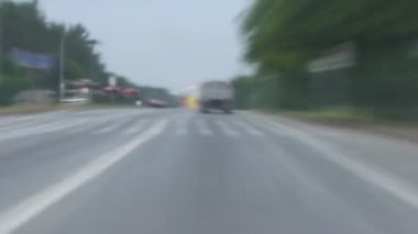 Gündüz Otoban şehre hareket ile sürüş bulanıklık zaman atlamalı