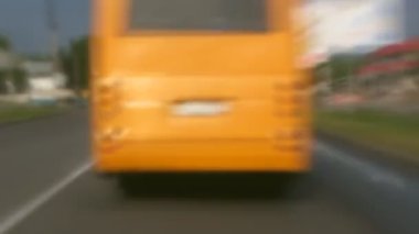 Gündüz Otoban şehre hareket ile sürüş bulanıklık zaman atlamalı