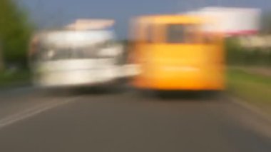 Gündüz Otoban şehre hareket ile sürüş bulanıklık zaman atlamalı