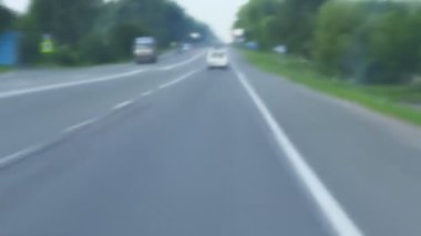 Gündüz Otoban şehre hareket ile sürüş bulanıklık zaman atlamalı