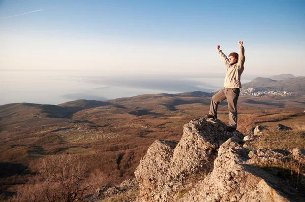 In cima al mondo — Foto Stock