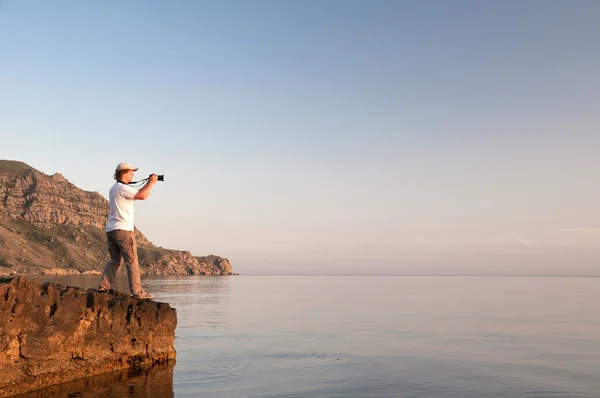 Eu amo viajar e fotografar ! — Fotografia de Stock