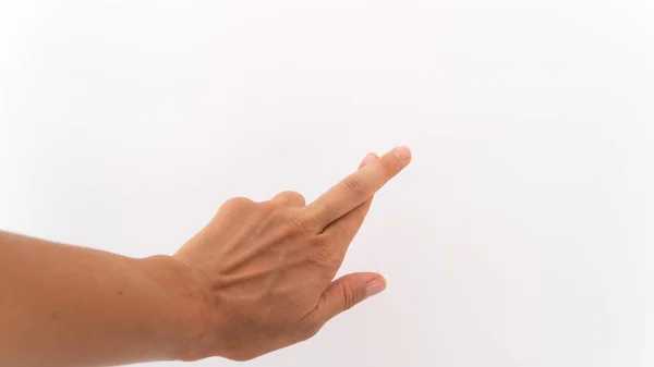 Isolated Hand Gesture Cross Fingers Good Luck — Stock Photo, Image