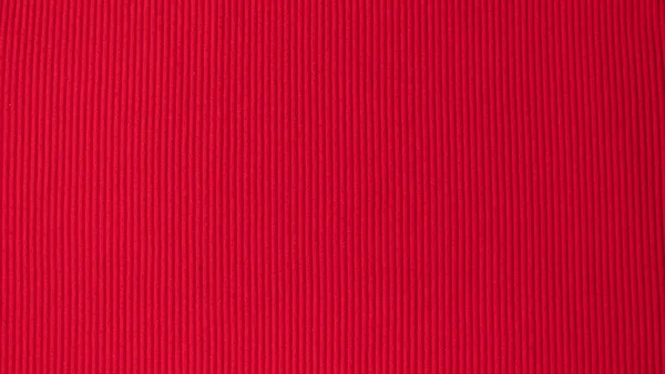 Bright Red Saturated Background Volumetric Strip Fabric Textile High Quality — Stock Photo, Image