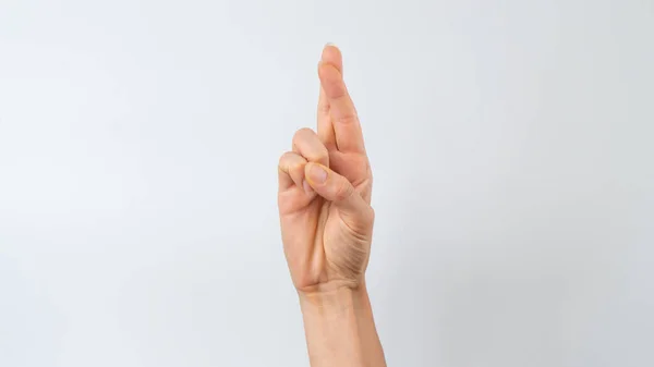 Sign Language Deaf Dumb People English Letter High Quality Photo — Φωτογραφία Αρχείου