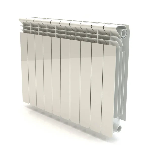 Uppvärmningsradiator Vit Bakgrund Illustration — Stockfoto