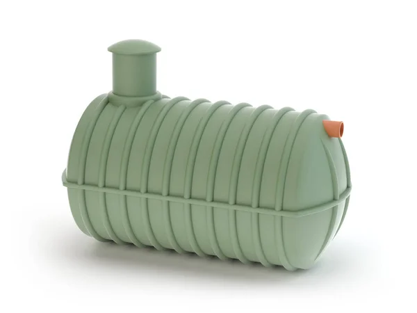 Plastic Septic Tank Isolated White Illustration — Foto de Stock