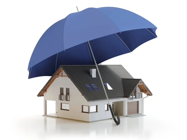 House Umbrella Illustration — Stock Photo, Image