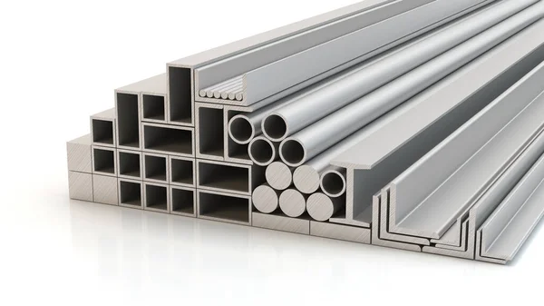 Group Steel Profiles Illustration Stock Picture