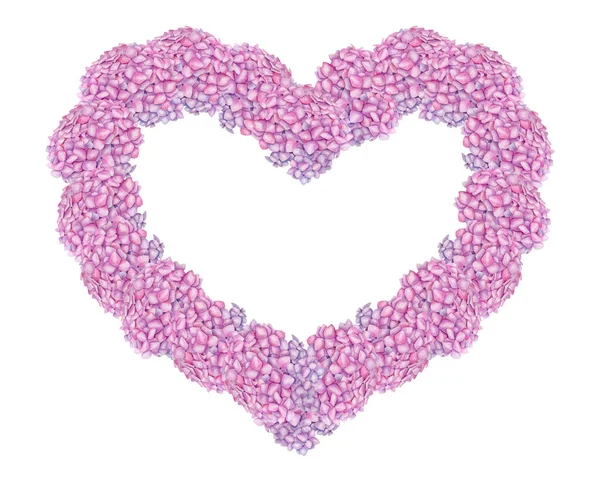 Акварель Розовый Цветочный Каркас Сердца Романтическая Цветочная Граница Цветочными Бутонами — стоковое фото