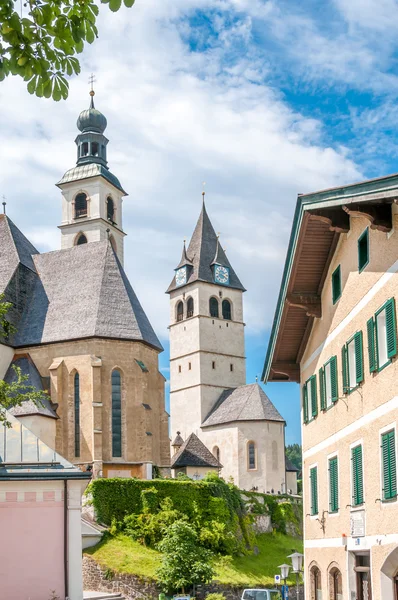 Kitzbühel churchs — Stockfoto