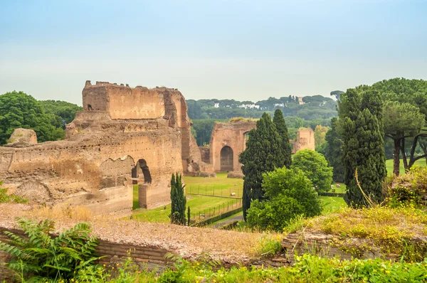 Vue à Caracalla Thermes Ruines — Photo