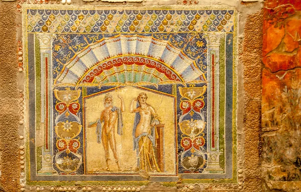 Ζωγραφική στο herculaneum — Φωτογραφία Αρχείου
