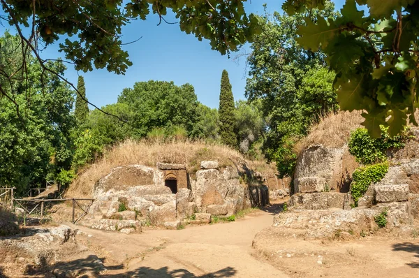 Necropolis van de banditaccia — Stockfoto