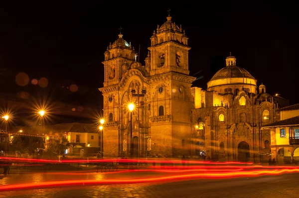 Cuzco w nocy — Zdjęcie stockowe