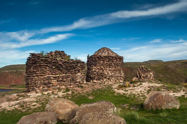 Sillustani 墓 — 图库照片