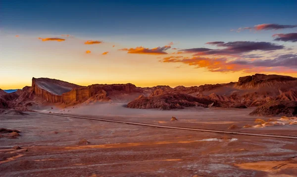Straße in der Atacama-Wüste — Stockfoto