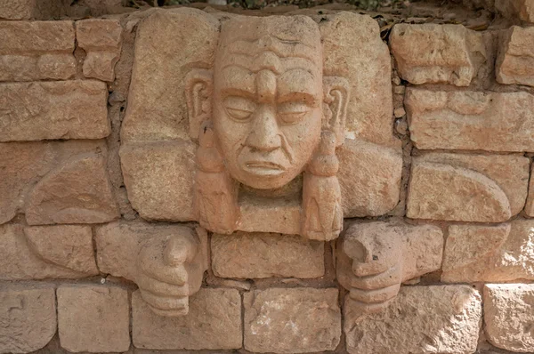 玛雅人的头 — 图库照片