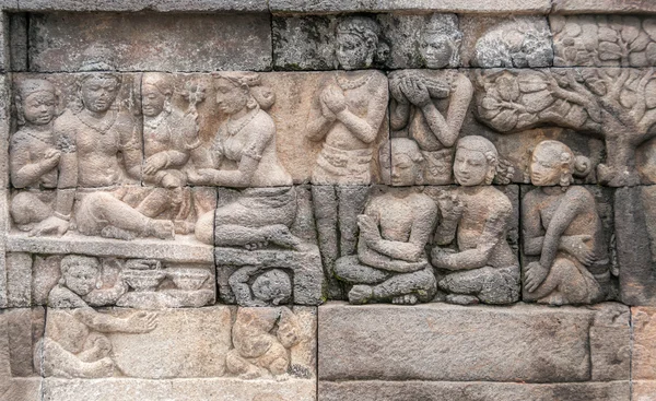 Sculpture at Borobudur — Stock Photo, Image