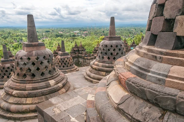 Borobudur Stupas — Stock Photo, Image