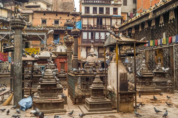 Innenhof in Kathmandu — Stockfoto