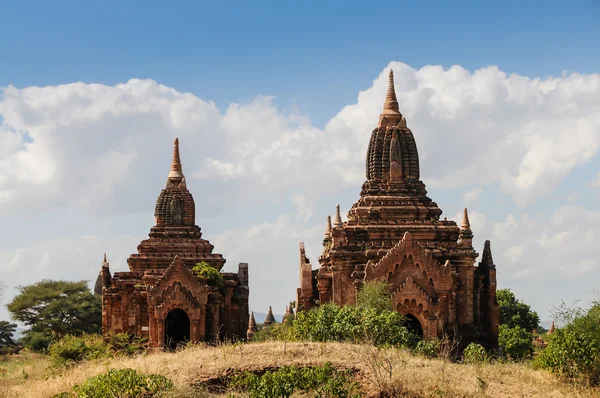 Two Temples in Bagan Complex — Stock Photo, Image