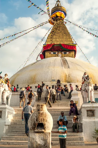 Stupa i Bodnath – stockfoto