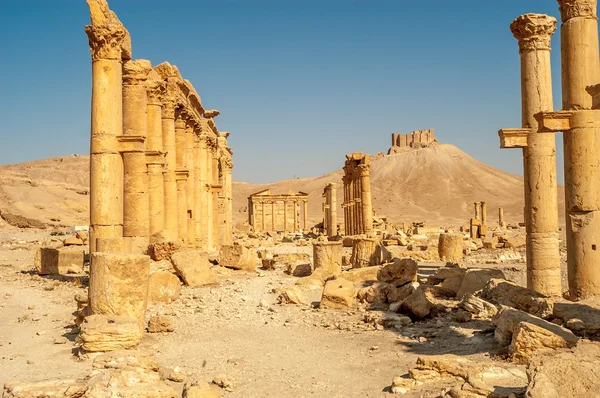 Palmyra tempel ruïnes — Stockfoto
