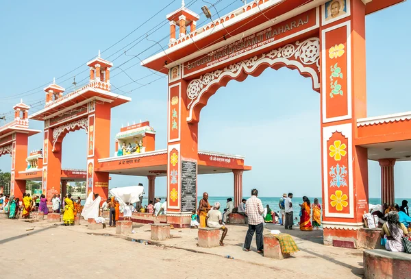 Rameshwaram beach brána — Stock fotografie