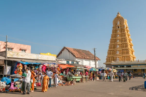 Chamundeshwari храму - Mysore — стокове фото