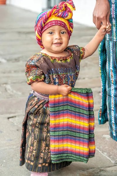 Little Girl in The Streets of Antigua — Stock Photo, Image