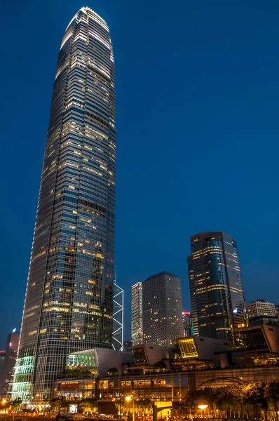 Kveld i Hongkong – stockfoto