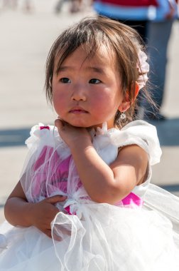 küçük kız, tiananmen Meydanı