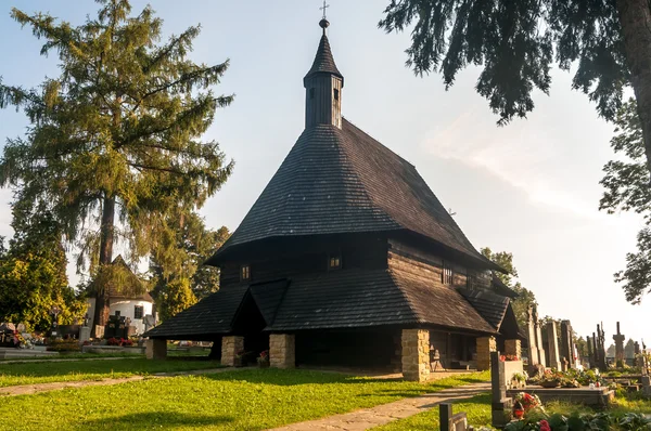 Houten kerk all saints in tvrdosin — Stockfoto