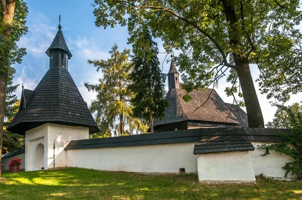 Entrance to Wooden Church All Saints in Tvrdosin — Stock Photo, Image