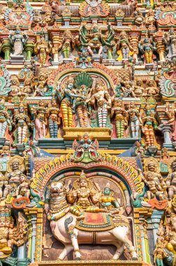 tapınağın meenakshi Amman karmaşık ayrıntı