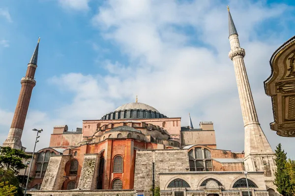 Hagia Sophia con minareti — Foto Stock