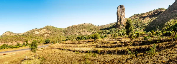 Vista panoramica sulla campagna etiope  . — Foto Stock