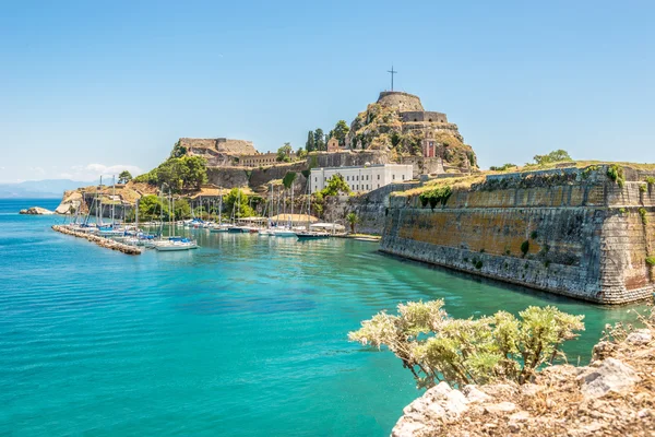 A régi vár Korfu — Stock Fotó