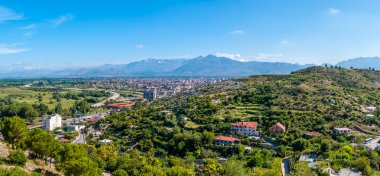 İşkodra şehir panoramik manzaraya
