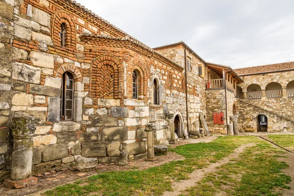 Dziedziniec klasztoru w saint mary w Apollonii. — Zdjęcie stockowe