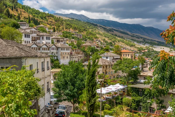 View at the houses in Gjirokaster — Stock Photo, Image