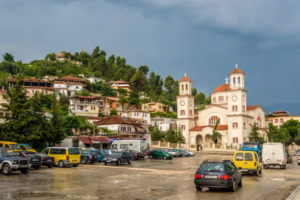 Berat Arnavutluk'taki yeni Ortodoks katedrali — Stok fotoğraf