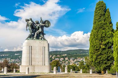 Trieste-İtalya 'daki Savaş Anıtı' nda Manzara