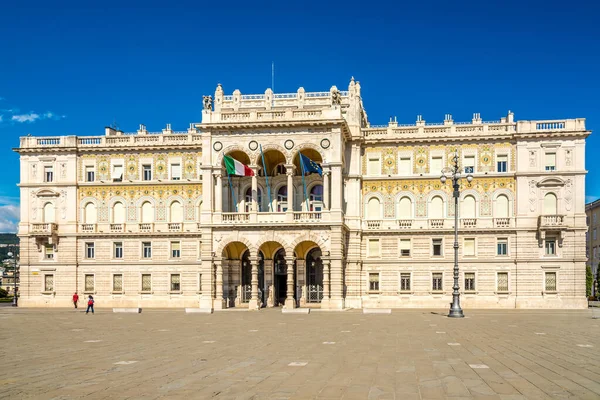 Vista Edificio Del Palacio Tenencia Austriaca Trieste Italia —  Fotos de Stock