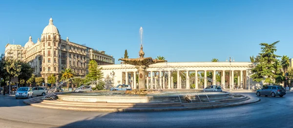 Foggia Itálie Září 2021 Panoramatický Výhled Fountalin Del Sele Ulicích — Stock fotografie