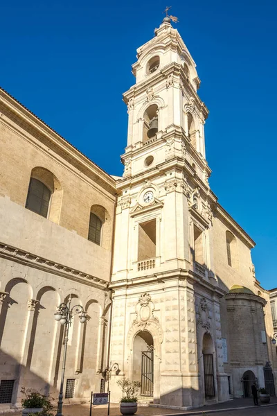 Foggia Italië September 2021 Uitzicht Klokkentoren Van Kathedraal Van Santa — Stockfoto
