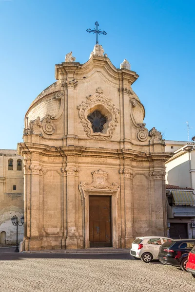 Pohled Kostel Addolorata Ulicích Foggia Itálie — Stock fotografie