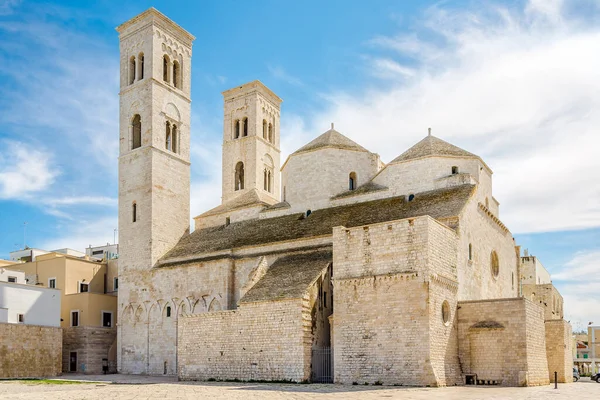 Uitzicht Kerk Van Saint Conrad Straten Van Molfetta Italië — Stockfoto